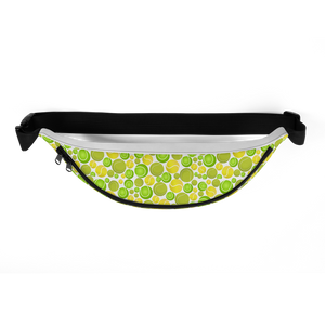 Allover Multi-Colored Tennis Balls & Paw Dog Fanny Pack