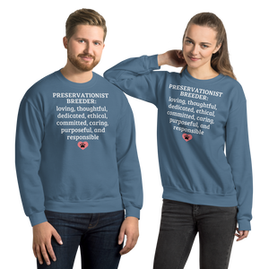 Preservationist Breeder Conformation Sweatshirts - Dark