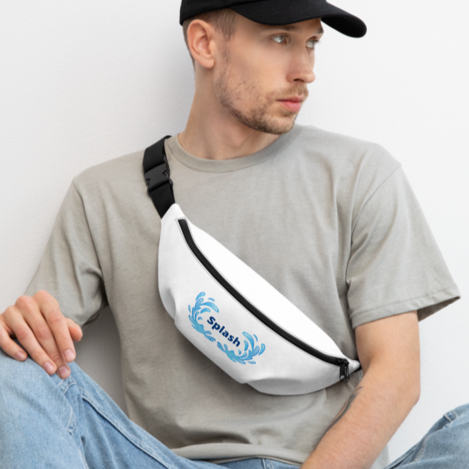 Splash Dock Diving Fanny Pack-White