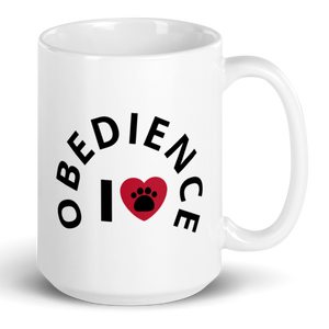 I Heart Curved Obedience Mug
