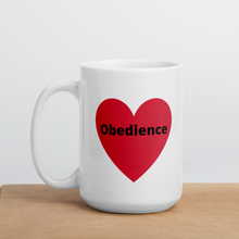 Load image into Gallery viewer, Obedience in Heart Mug
