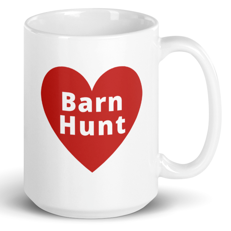 Barn Hunt in Heart Mug