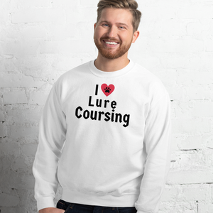 I Heart w/ Paw Lure Coursing Sweatshirts - Light