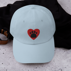 Paw in Heart Dog Light Hats