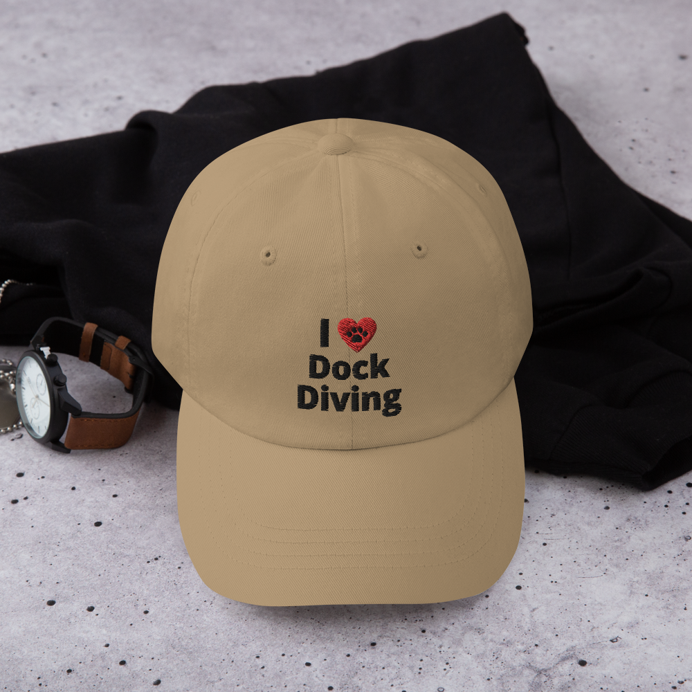 I Heart w/ Paw Dock Diving Hats - Light