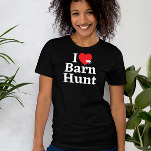 I Heart w/ Rat Barn Hunt T-Shirts - Dark