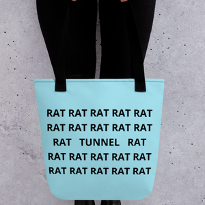 Rat/Tunnel Barn Hunt Tote Bag-Blue