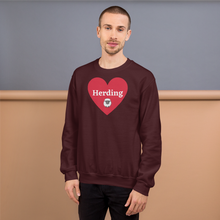 Load image into Gallery viewer, Herding w/ Sheep in Heart Sweatshirts
