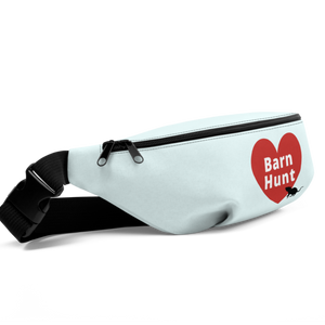 Barn Hunt in Heart w/ Rat Fanny Pack-Lt. blue