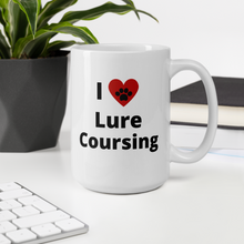 Load image into Gallery viewer, I Heart w/ Paw Lure Coursing Mug
