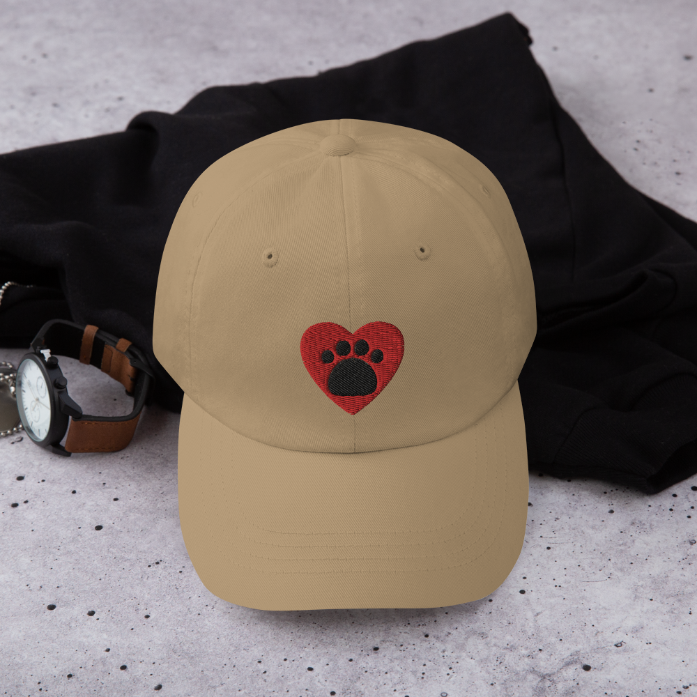 Paw in Heart Dog Light Hats