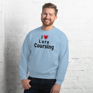 I Heart w/ Paw Lure Coursing Sweatshirts - Light