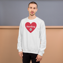 Load image into Gallery viewer, Herding w/ Sheep in Heart Sweatshirts
