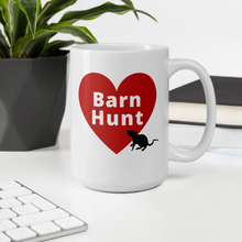 Load image into Gallery viewer, Barn Hunt in Heart w/ Rat Mug
