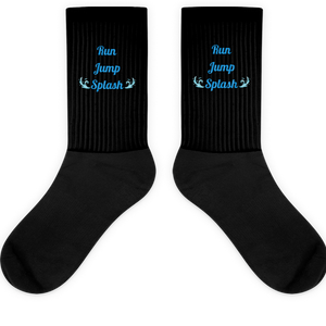 Run/Splash Dock Diving Socks-Black