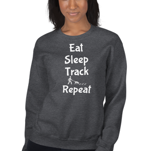 Eat Sleep Track Repeat Sweatshirts - Dark