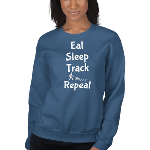 Eat Sleep Track Repeat Sweatshirts - Dark