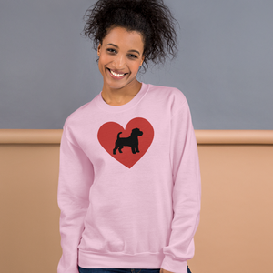 Russell Terrier in Heart Sweatshirts - Light