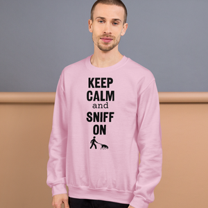 Keep Calm & Sniff On Tracking Sweatshirts - Light