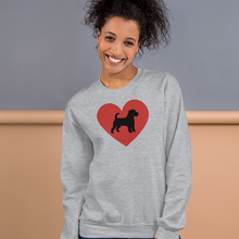 Load image into Gallery viewer, Russell Terrier in Heart Sweatshirts - Light
