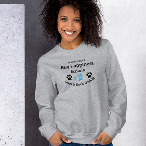 Buy Happiness w/ Dogs & Dock Diving Sweatshirts - Light