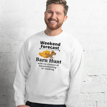 Load image into Gallery viewer, Barn Hunt Weekend Forecast Sweatshirts - Light
