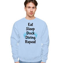 Load image into Gallery viewer, Eat Sleep Dock Diving Repeat Sweatshirts - Light
