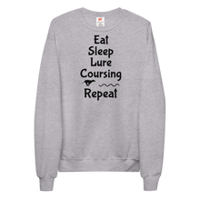 Load image into Gallery viewer, Eat Sleep Lure Coursing Repeat Sweatshirts - Light
