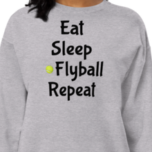 Load image into Gallery viewer, Eat Sleep Flyball Repeat Sweatshirts - Light
