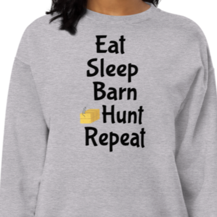 Eat Sleep Barn Hunt Repeat Sweatshirts - Light