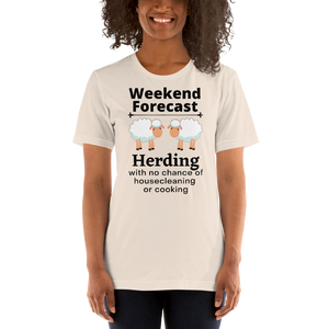 Sheep Herding Weekend Forecast T-Shirts - Light