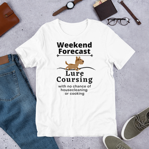 Lure Coursing Weekend Forecast T-Shirts - Light