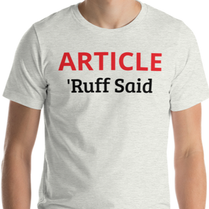 Ruff Article Tracking T-Shirts - Light