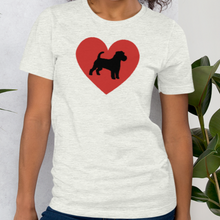 Load image into Gallery viewer, Russell Terrier in Heart T-Shirts - Light
