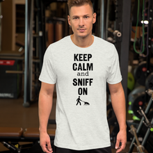 Load image into Gallery viewer, Keep Calm &amp; Sniff On Tracking T-Shirts - Light
