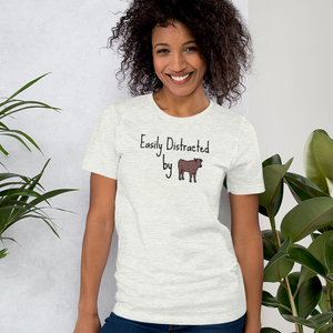 Easily Distracted by Cattle Herding T-Shirt