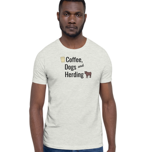 Coffee, Dogs, & Cattle Herding T-Shirts - Light