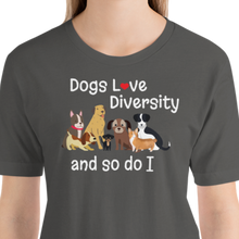 Load image into Gallery viewer, Dogs Love Diversity T-Shirts - Dark
