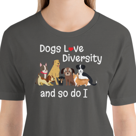 Dogs Love Diversity T-Shirts - Dark