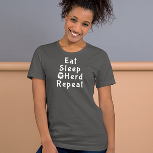 Eat Sleep Sheep Herd Repeat T-Shirts - Dark