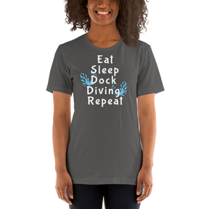 Eat Sleep Dock Diving Repeat T-Shirts - Dark