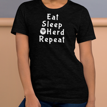 Load image into Gallery viewer, Eat Sleep Sheep Herd Repeat T-Shirts - Dark
