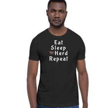 Load image into Gallery viewer, Eat, Sleep, Cattle Herd, Repeat T-Shirts - Dark
