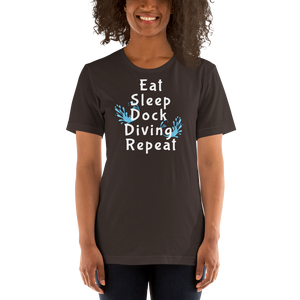 Eat Sleep Dock Diving Repeat T-Shirts - Dark