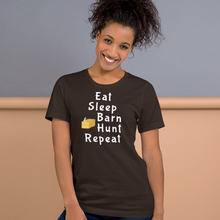 Load image into Gallery viewer, Eat Sleep Barn Hunt Repeat T-Shirts - Dark
