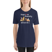 Load image into Gallery viewer, Dogs Love Diversity T-Shirts - Dark
