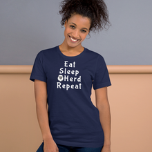 Load image into Gallery viewer, Eat Sleep Sheep Herd Repeat T-Shirts - Dark
