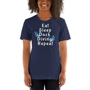 Eat Sleep Dock Diving Repeat T-Shirts - Dark