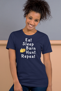 Eat Sleep Barn Hunt Repeat T-Shirts - Dark