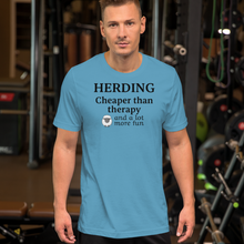 Load image into Gallery viewer, Sheep Herding Cheaper than Therapy T-Shirts - Light
